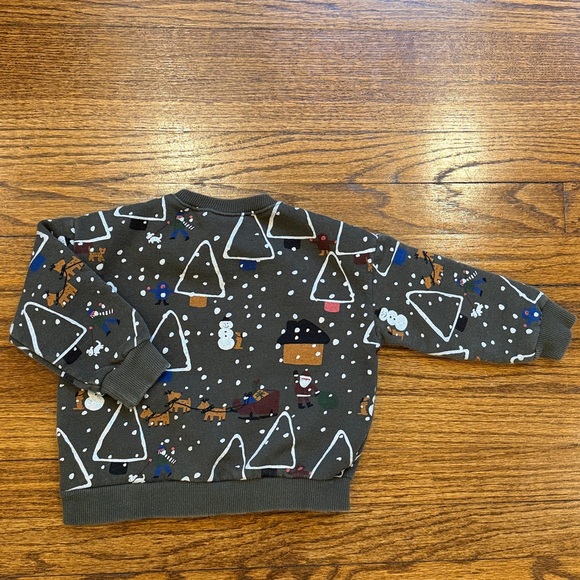 Zara Baby Festive Tree Pattern Sweatshirt  🎄 - Picture 4 of 4